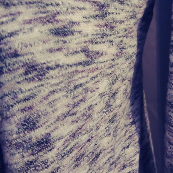 CLEANOUT SALE EUC Cute Ruffle Light Gray Cardigan - Picture 5 of 8